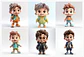 Kit Digital 22 Mascotinhos Arquivos em Png   - Miniatura 4