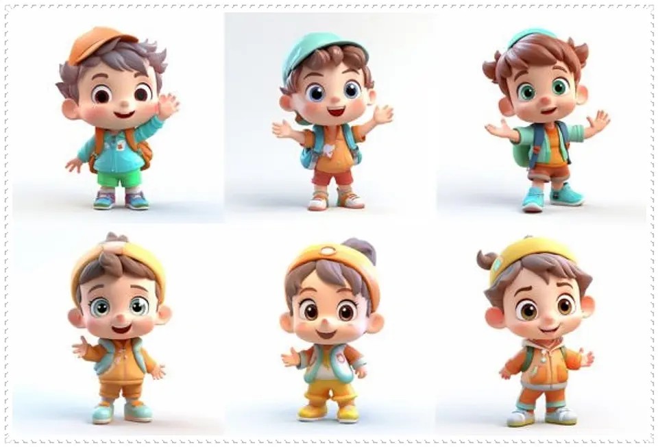 Kit Digital 22 Mascotinhos Arquivos em Png   6