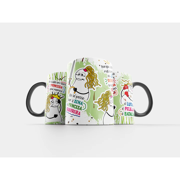 Arte Caneca Se cada um Tem a Princesa que Merece Xena Arquivo Png  1