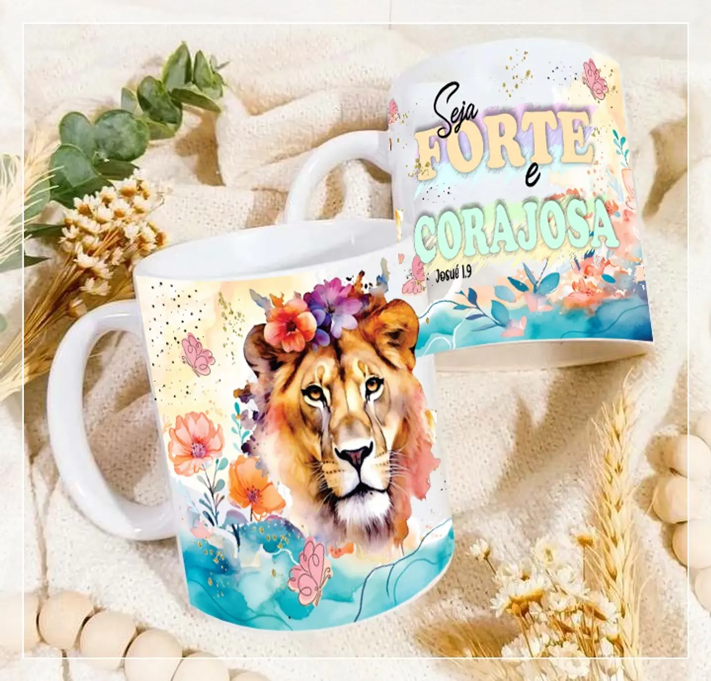4 Artes Caneca Leão de Judá Arquivo em CorelDraw 1