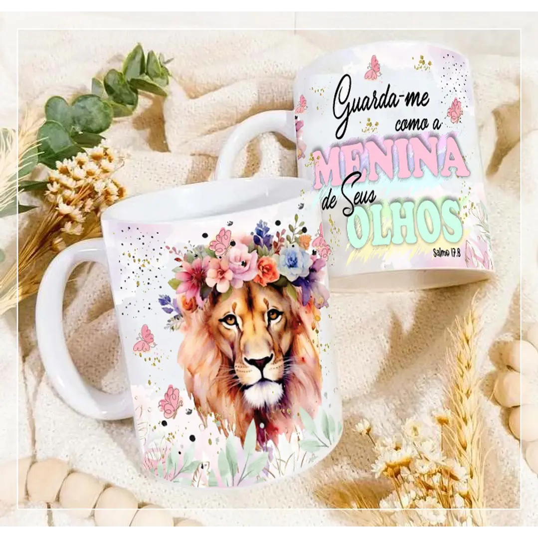 4 Artes Caneca Leão de Judá Arquivo em CorelDraw 3