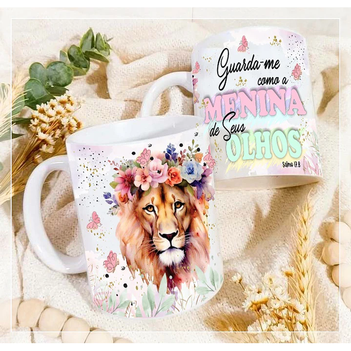 4 Artes Caneca Leão de Judá Arquivo em CorelDraw 3