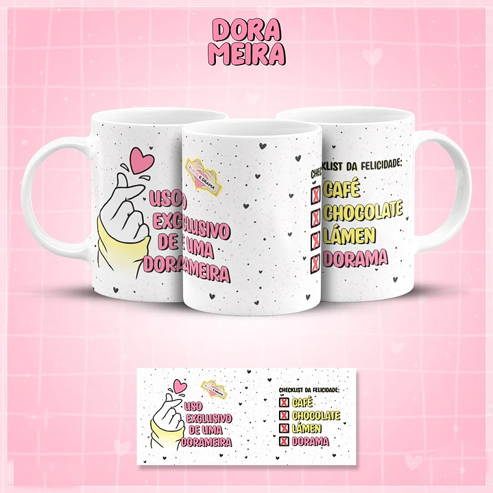 7 Artes Caneca Dorameira Arquivo em Jpg 3