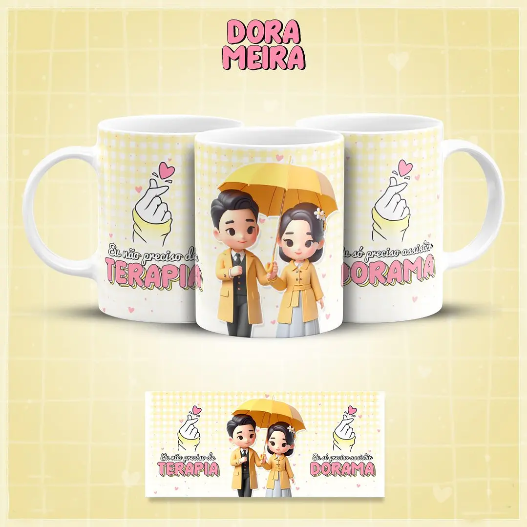 7 Artes Caneca Dorameira Arquivo em Jpg 5