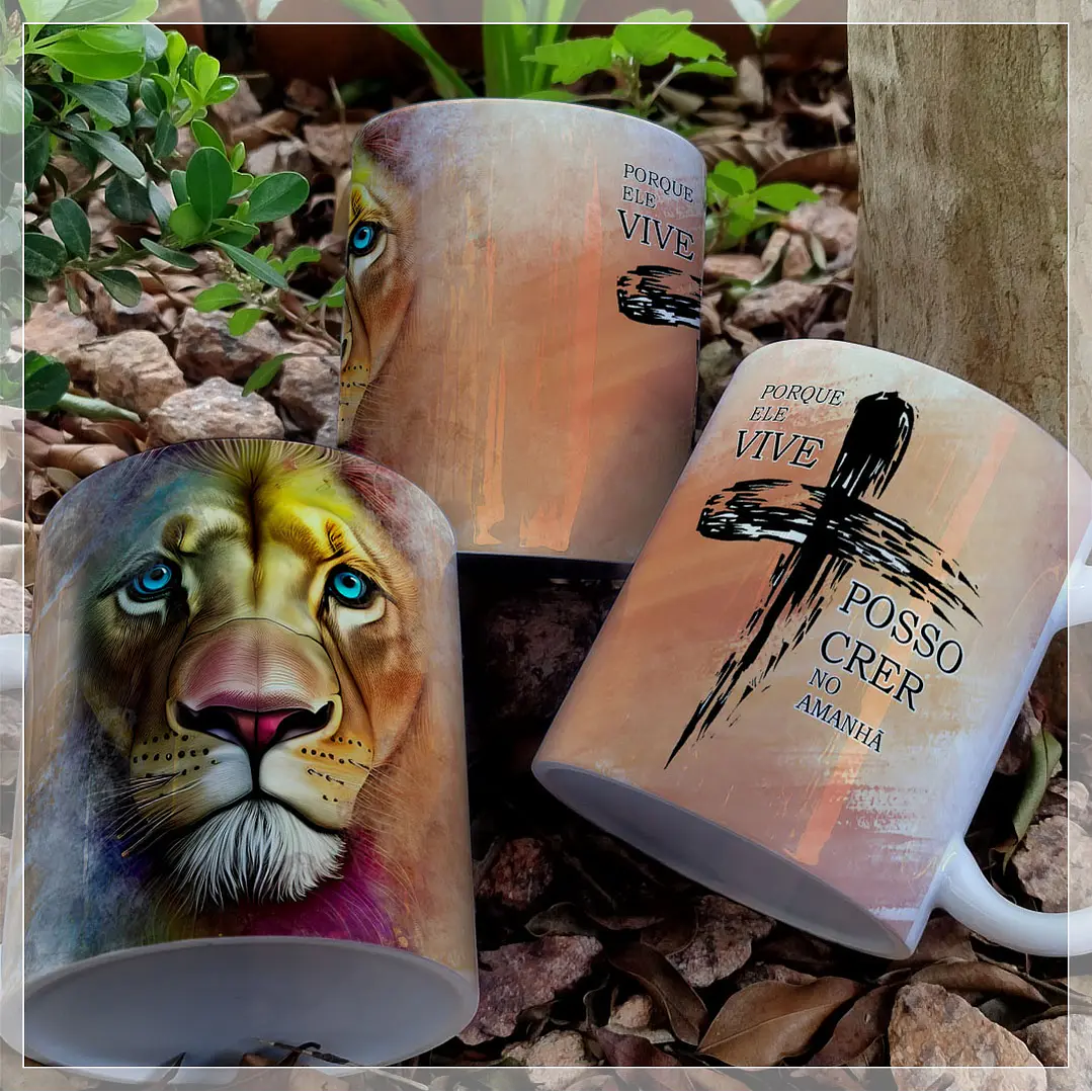 13 Artes Caneca Leão de Judá Arquivo em Jpg  4