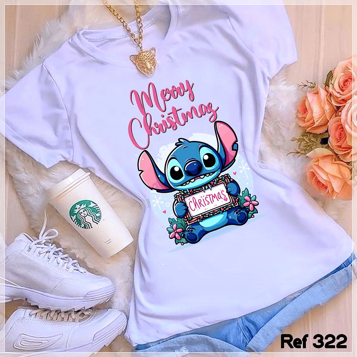 10 Artes para Camisa Stitchi Natalino Arquivo em Photoshop 5