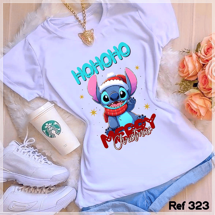 10 Artes para Camisa Stitchi Natalino Arquivo em Photoshop 6