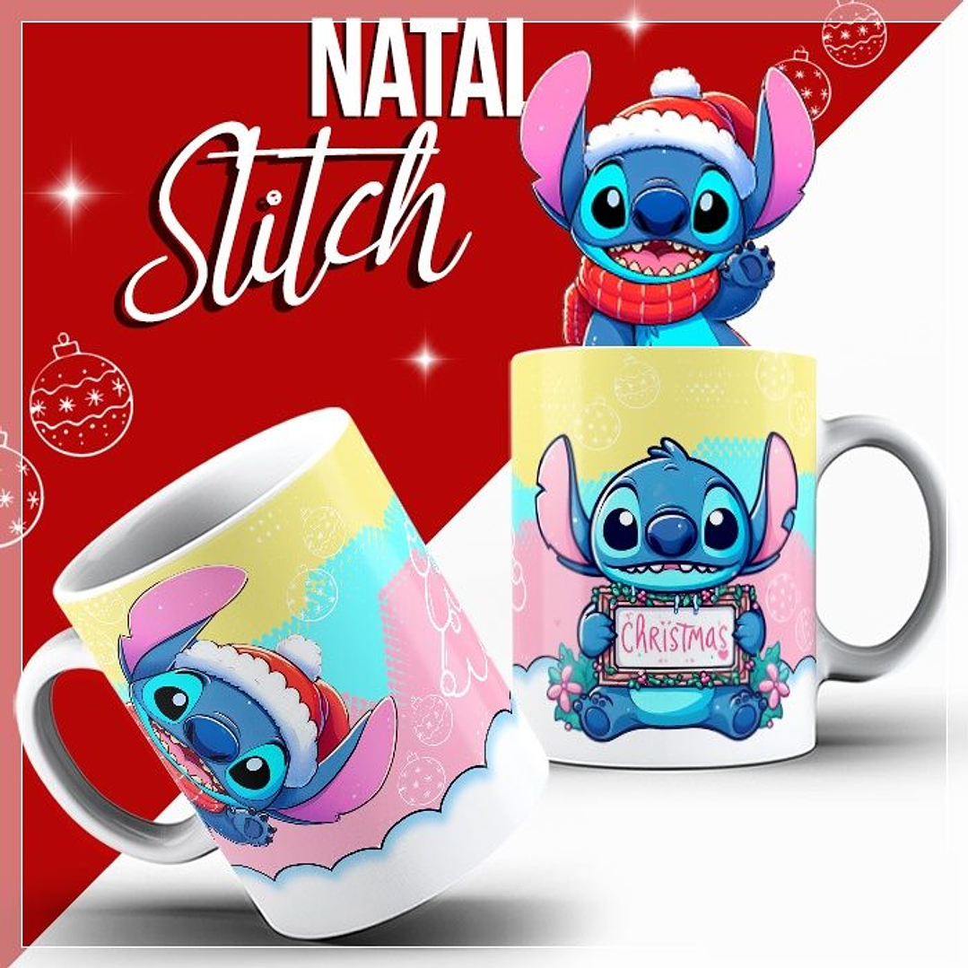 10 Artes para Caneca Stitich Natal Arquivo em Photoshop 5