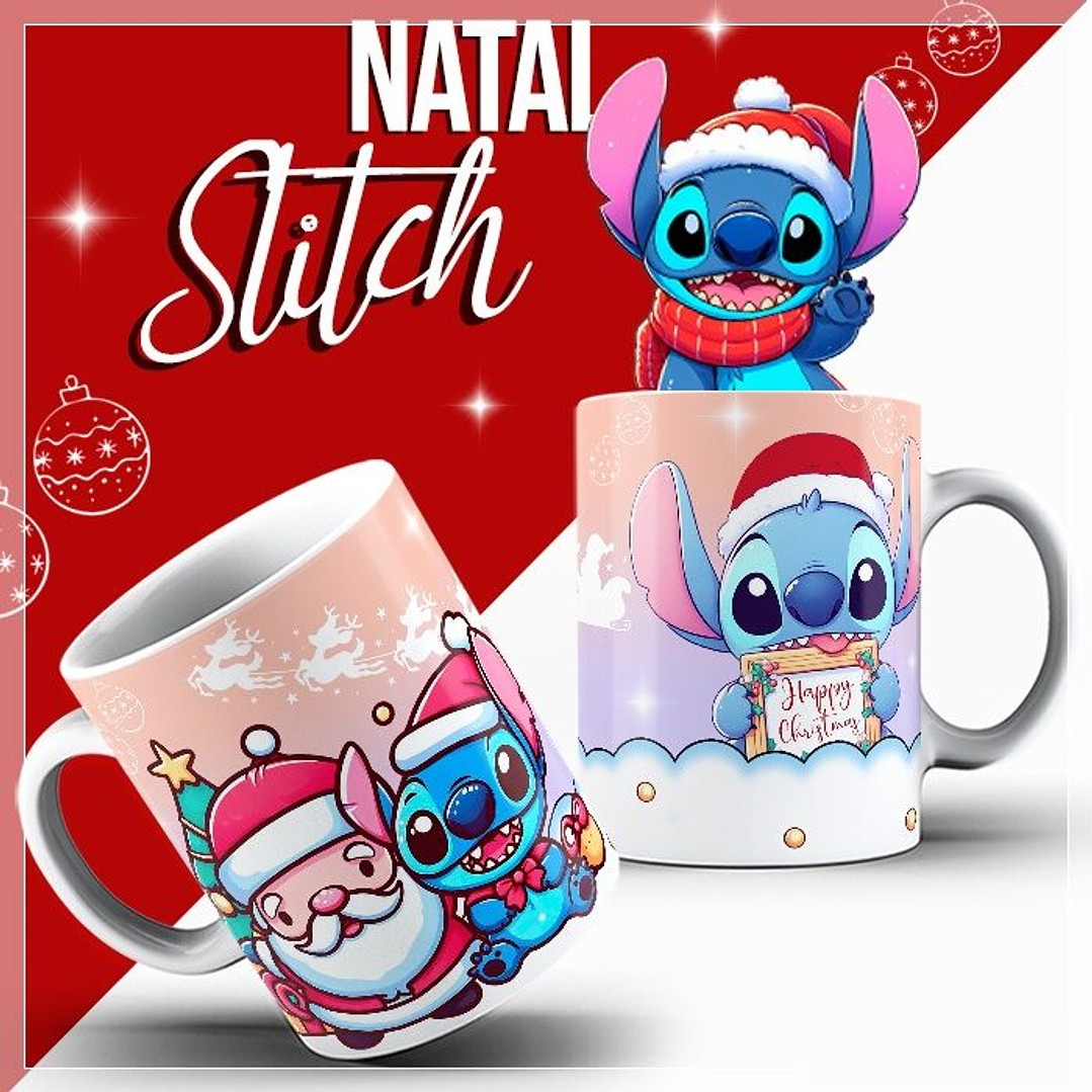 10 Artes para Caneca Stitich Natal Arquivo em Photoshop 6