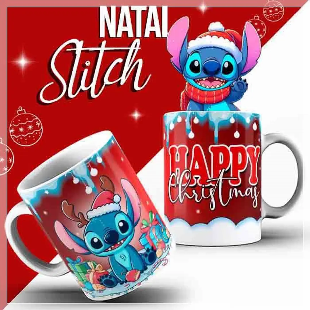 10 Artes para Caneca Stitich Natal Arquivo em Photoshop 1