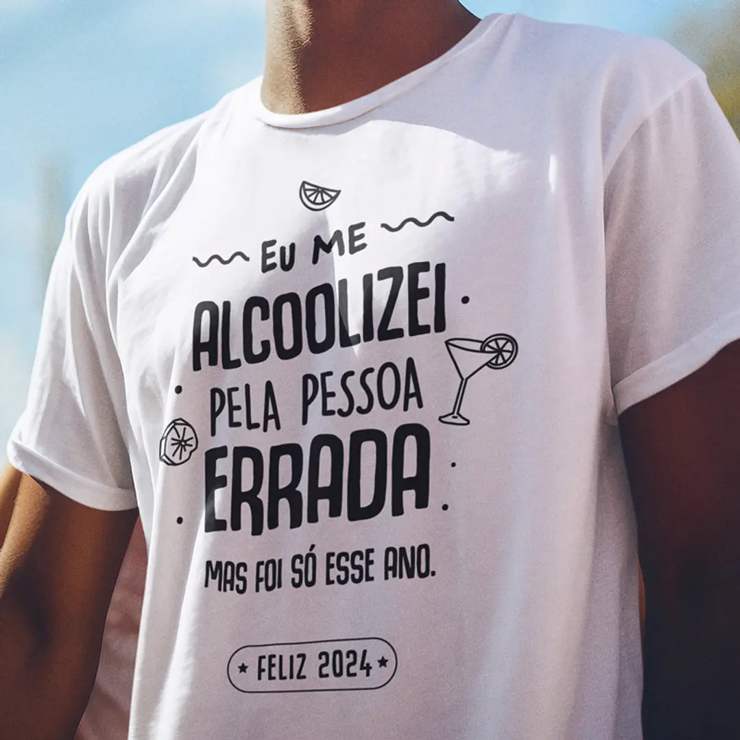 10 Artes Camisa Ano Novo Minimalista 2024 Sublimação 2.0 em Jpg  2
