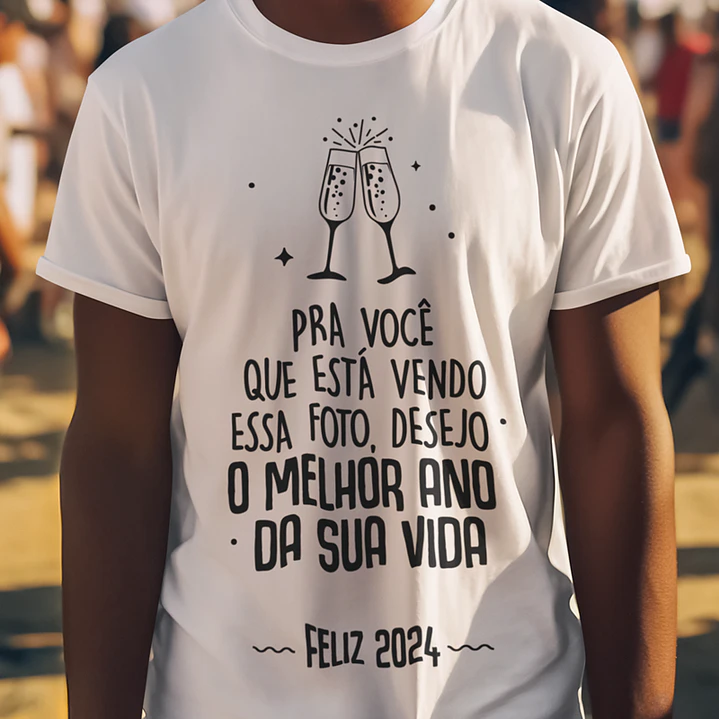 10 Artes Camisa Ano Novo Minimalista 2024 Sublimação em Jpg  9