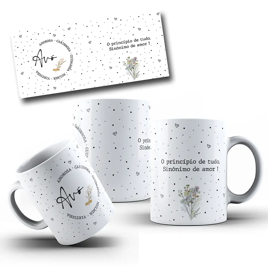 10 Artes Caneca Dia das Mães e Outros Delicada em Corel Draw  8