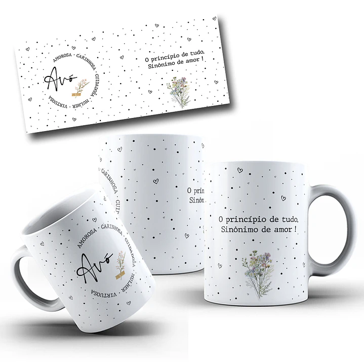 10 Artes Caneca Dia das Mães e Outros Delicada em Corel Draw  8