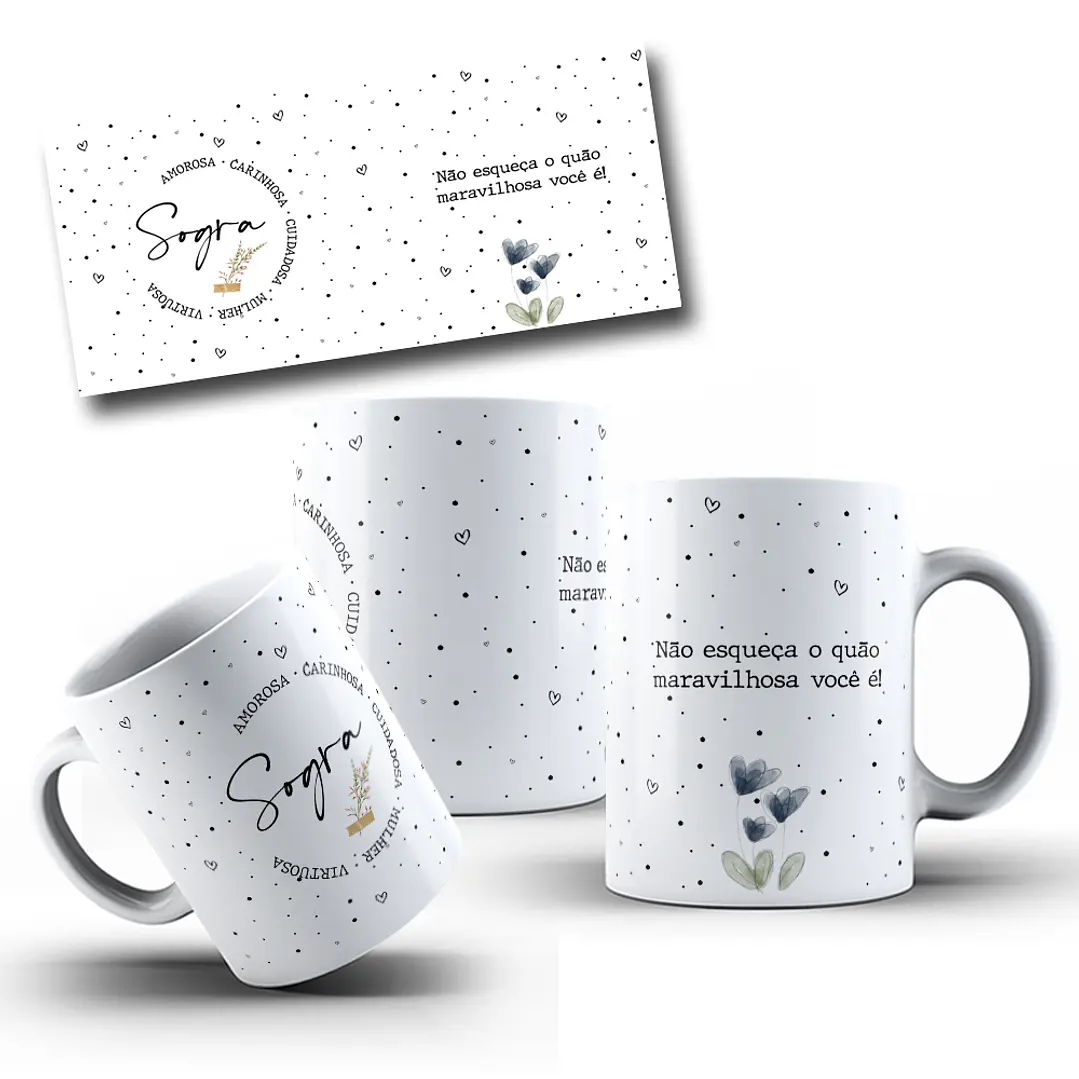 10 Artes Caneca Dia das Mães e Outros Delicada em Corel Draw  9