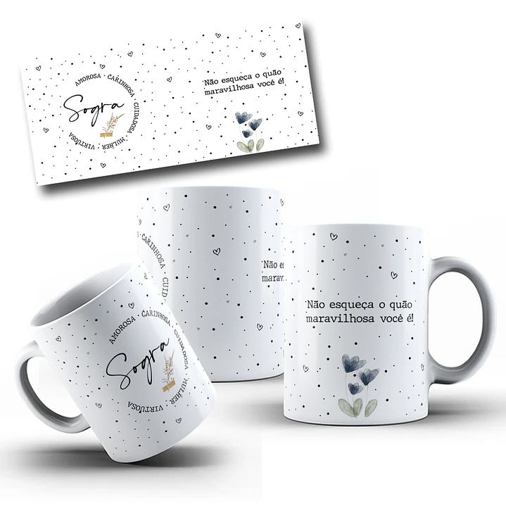 10 Artes Caneca Dia das Mães e Outros Delicada em Corel Draw  9