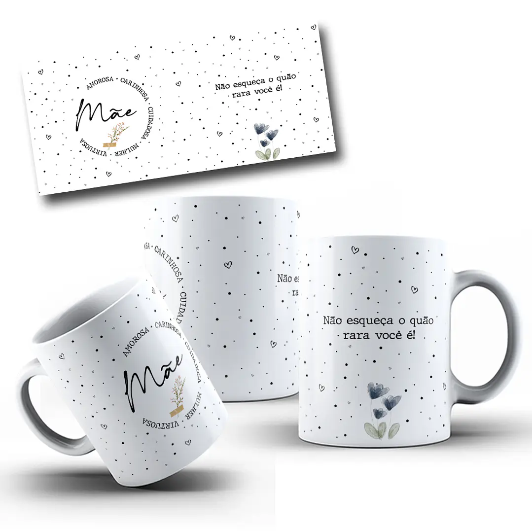 10 Artes Caneca Dia das Mães e Outros Delicada em Corel Draw  10