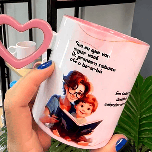 Artes para Caneca Sou eu que vou seguir você do primeiro rabisco até o be-a-bá  Musica Frases Arquivos Editável + Jpg 