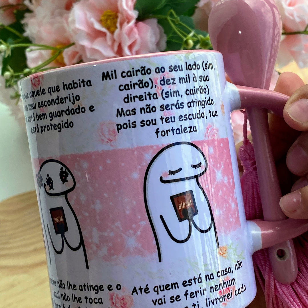 Artes para Caneca Aquele que Habita no meu esconderijo ele está bem guardado e está protegido Musica Frases Arquivos Jpg 3