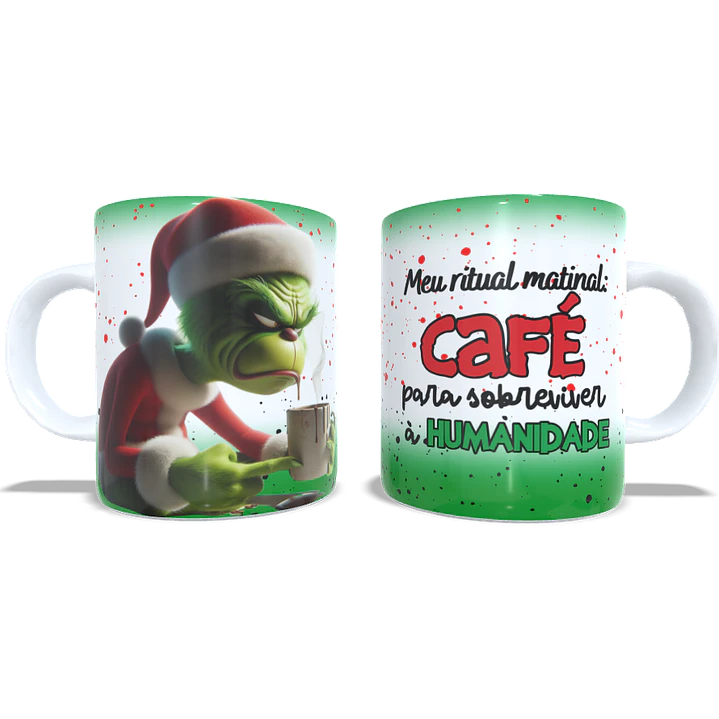 4 Artes para Caneca Grinchi Natal Arquivo em Jpg 2