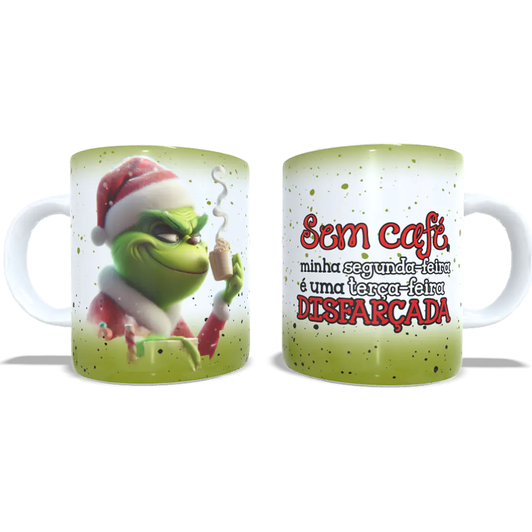 4 Artes para Caneca Grinchi Natal Arquivo em Jpg 3