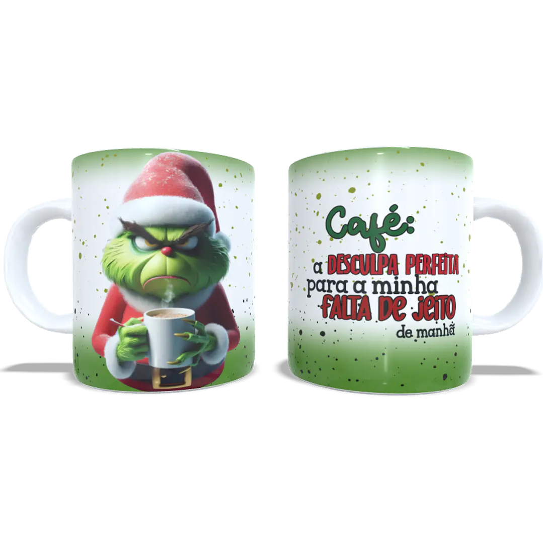 4 Artes para Caneca Grinchi Natal Arquivo em Jpg 4