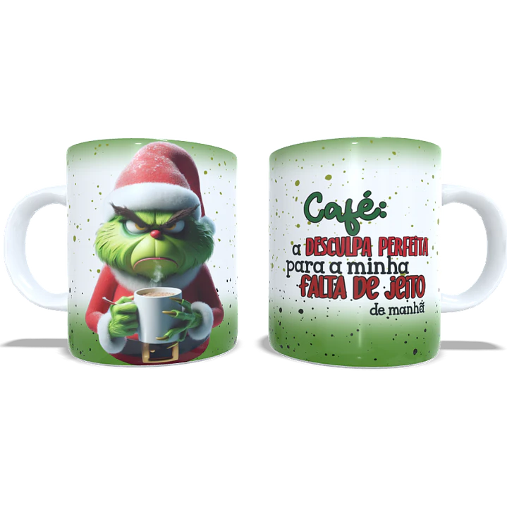 4 Artes para Caneca Grinchi Natal Arquivo em Jpg 4