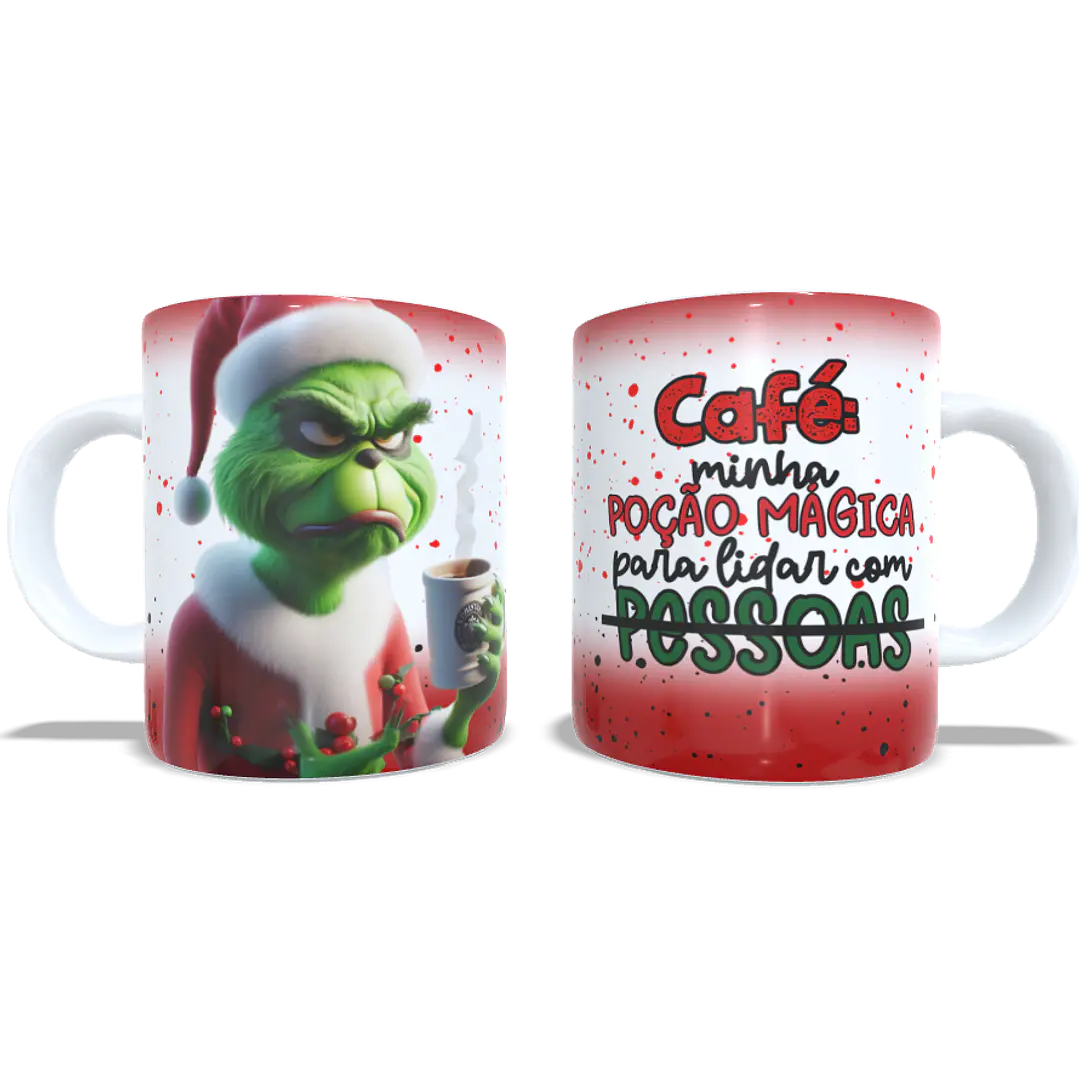 4 Artes para Caneca Grinchi Natal Arquivo em Jpg 5