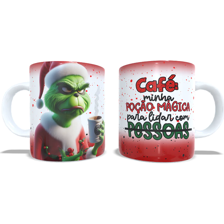 4 Artes para Caneca Grinchi Natal Arquivo em Jpg 5
