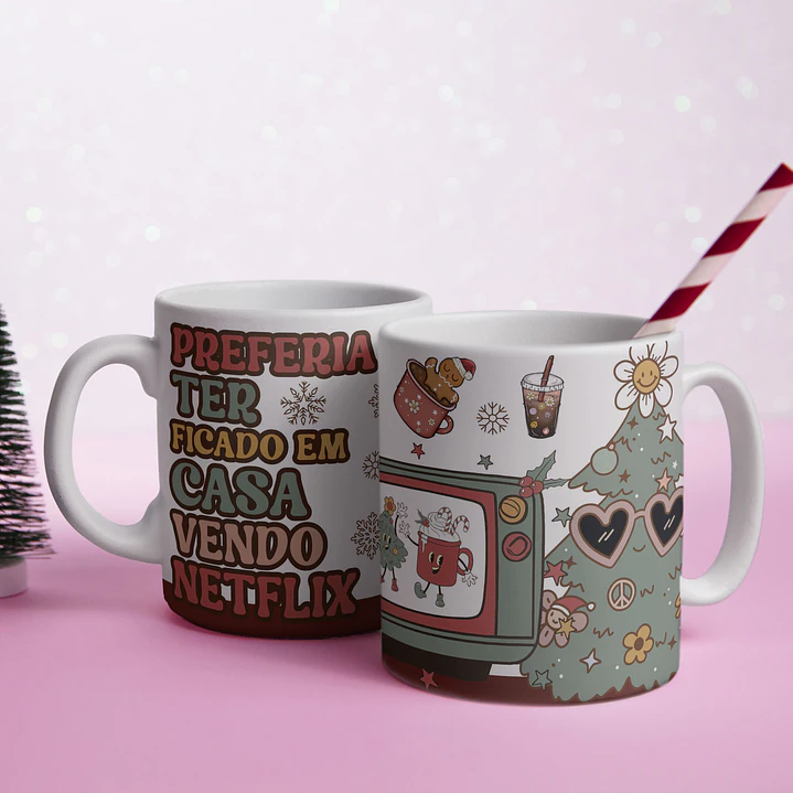 5 Artes para Caneca Natal Frases Arquivo Editável  5