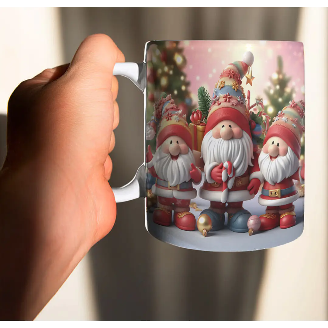 10 Artes para Caneca Natal Duendes Arquivo em Jpg  6