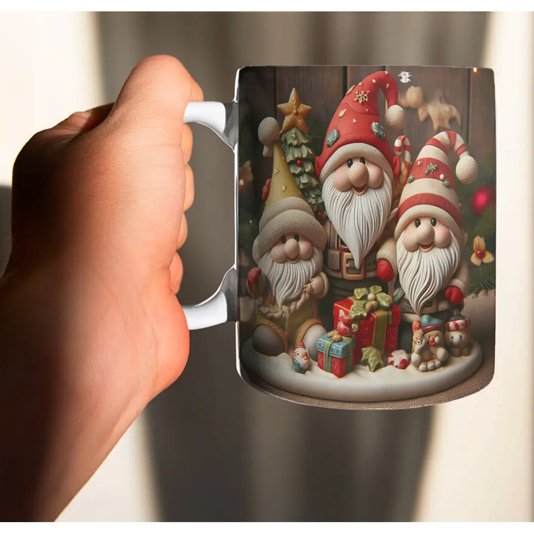 10 Artes para Caneca Natal Duendes Arquivo em Jpg  2