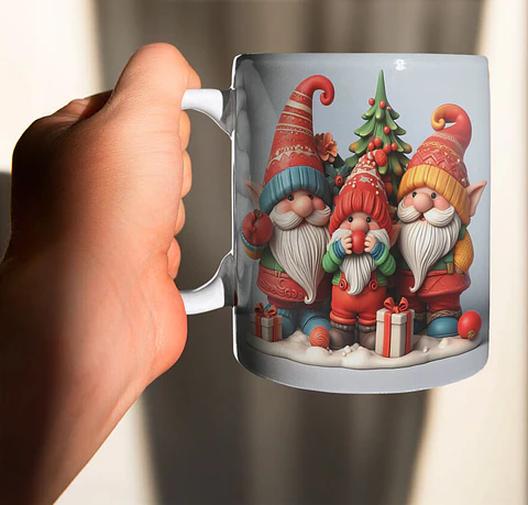 10 Artes para Caneca Natal Duendes Arquivo em Jpg 