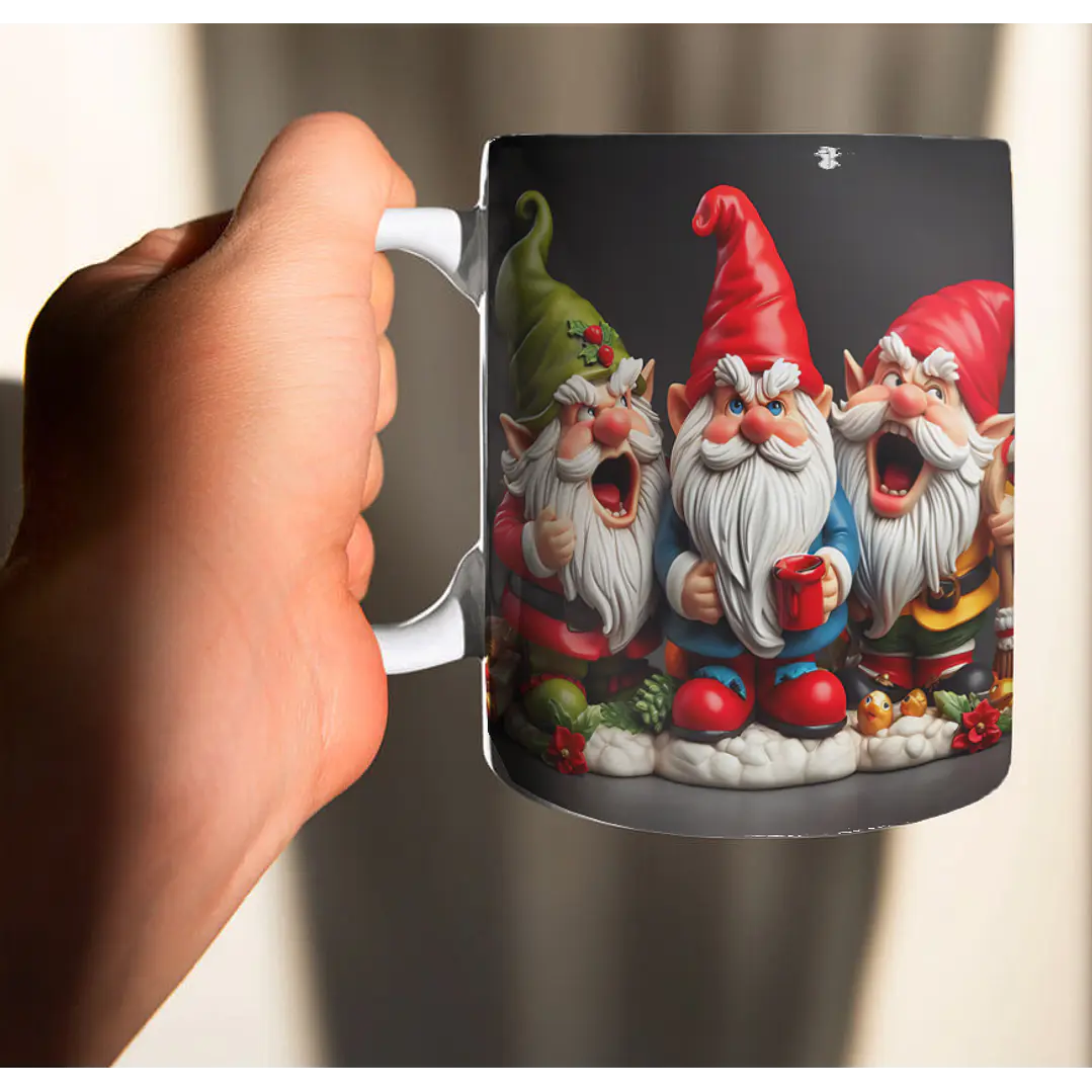 10 Artes para Caneca Natal Duendes Arquivo em Jpg  9
