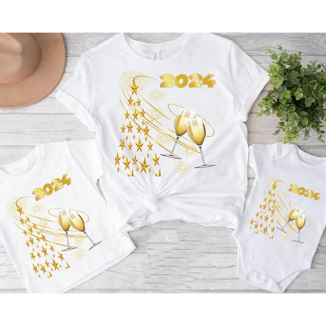 18 Artes para Camisa e Caneca Ano Novo 2024 Arquivo Editável   4