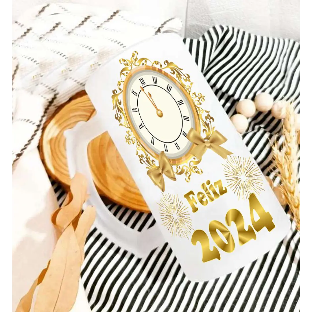 18 Artes para Camisa e Caneca Ano Novo 2024 Arquivo Editável   18