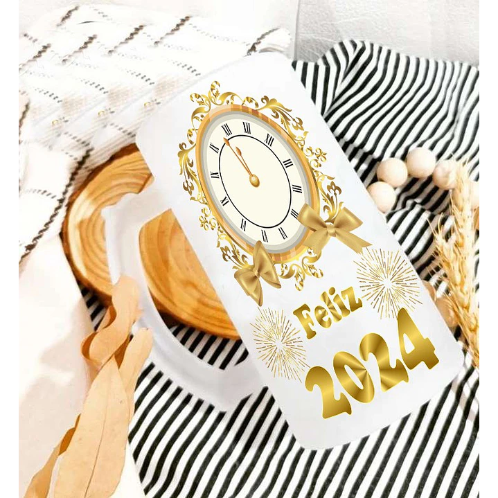18 Artes para Camisa e Caneca Ano Novo 2024 Arquivo Editável   18
