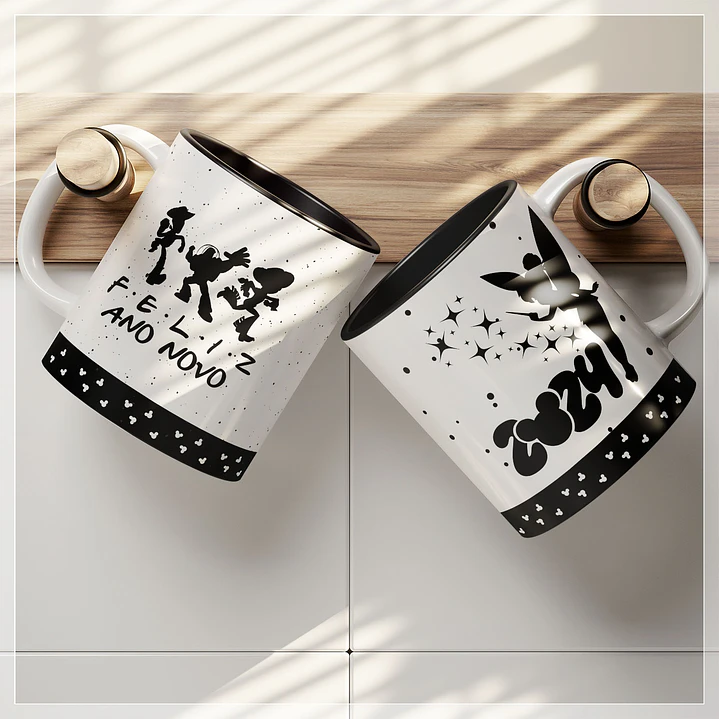 21 Artes para Caneca e Camisa Disney Ano Novo 2024 Arquivo em Png 7