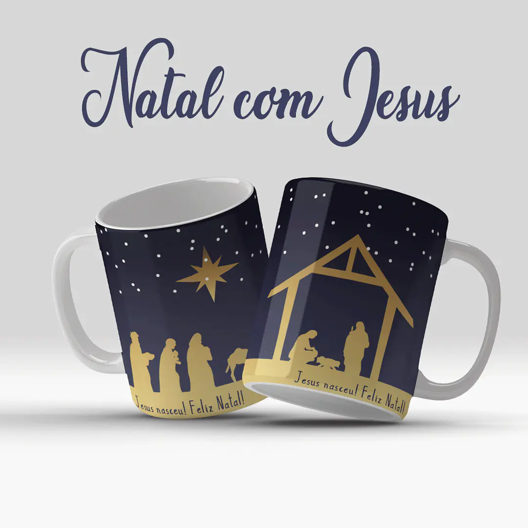 23 Artes para Caneca Natal Arquivo Editável  9