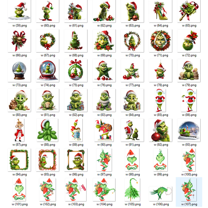 Kit Digital Grinch Natalino Completo Arquivos em Png   4