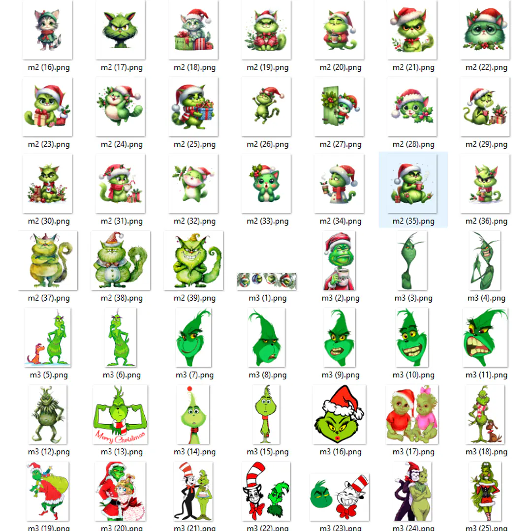 Kit Digital Grinch Natalino Completo Arquivos em Png   6