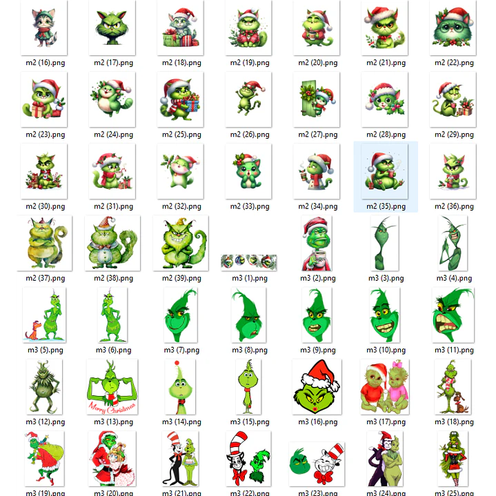 Kit Digital Grinch Natalino Completo Arquivos em Png   6