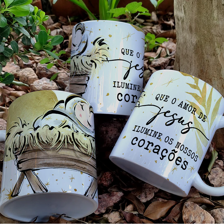 5 Artes para Caneca Natal Arquivo Editável  2