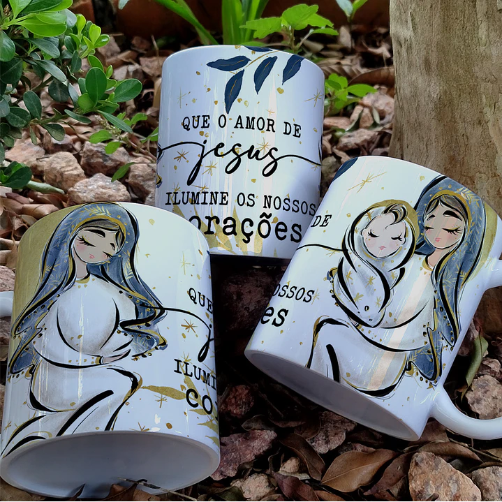 5 Artes para Caneca Natal Arquivo Editável  3