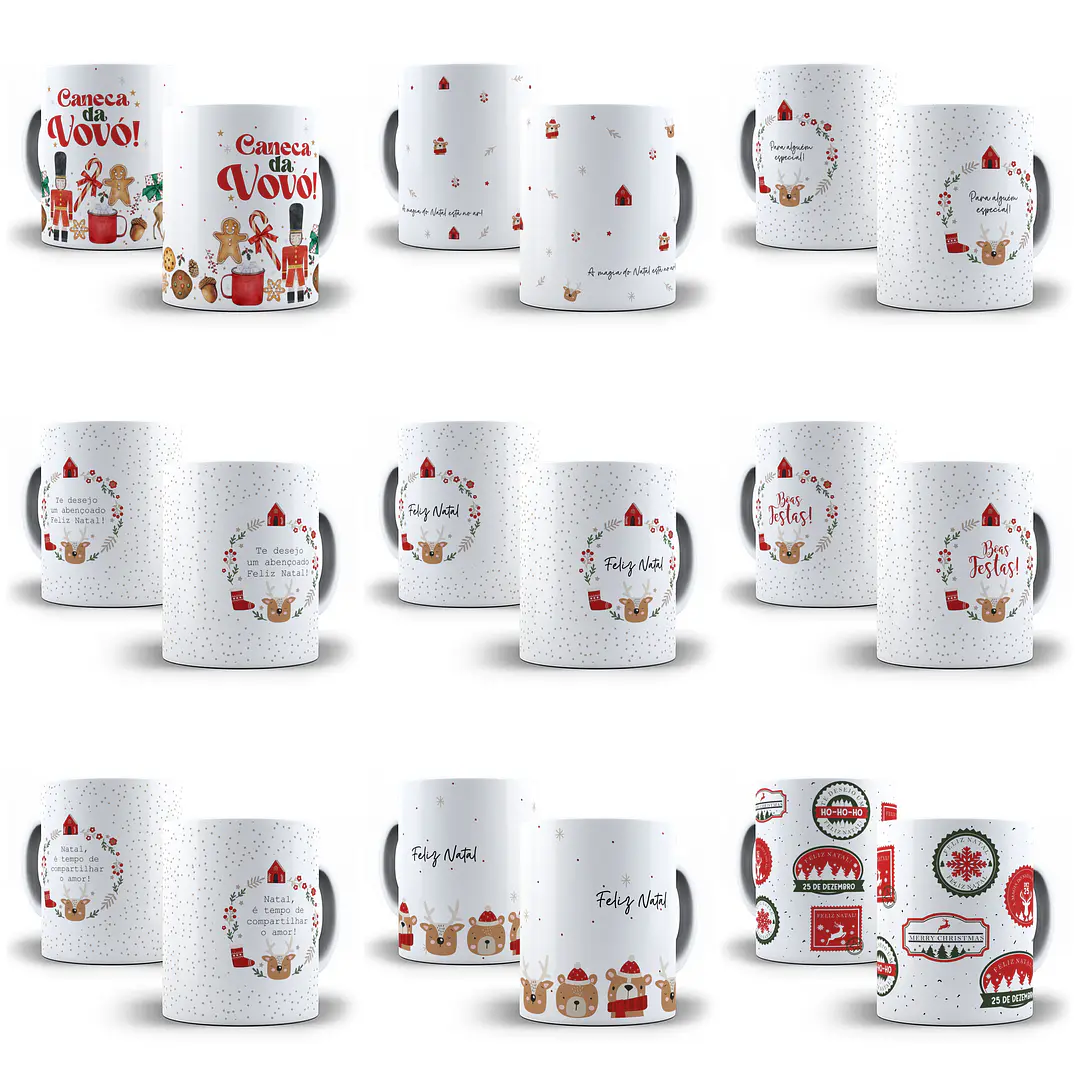 41 Artes para Caneca Natal Arquivo em Png  17