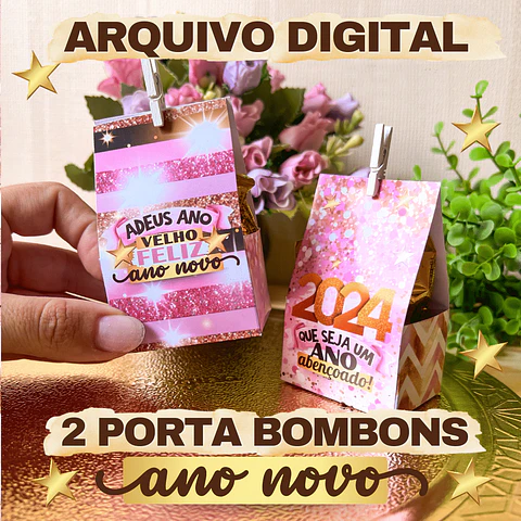 Arquivo Porta Bombom Ano Novo 2024 em Pdf