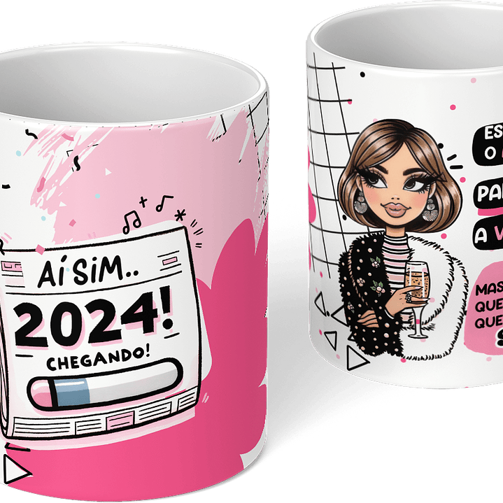 34 Artes para Caneca Ano Novo 2024 em Jpg 9