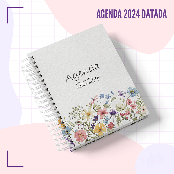 Arquivo Agenda Floral Datada 2024 Arquivo em Pdf  2