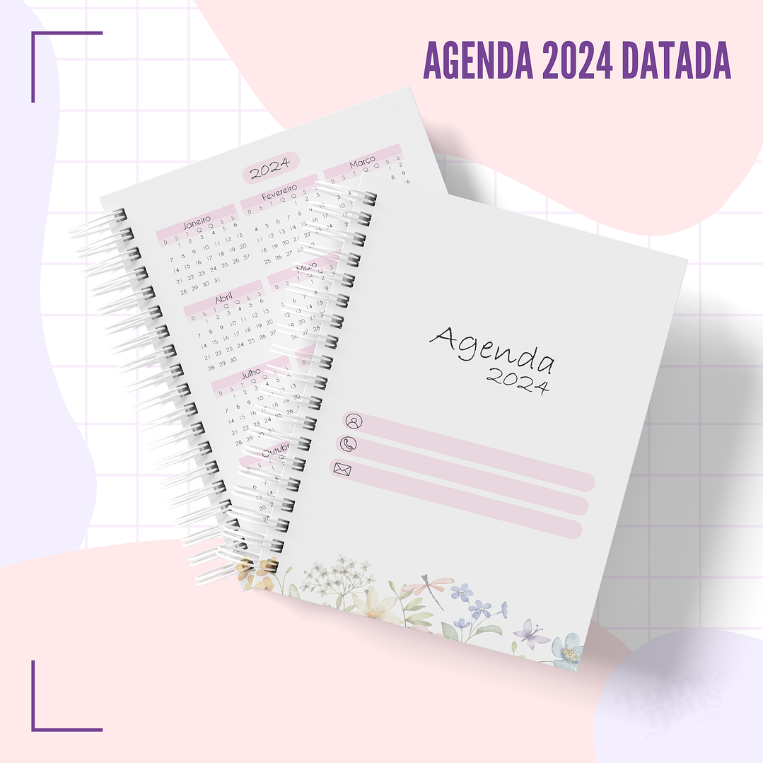 Arquivo Agenda Floral Datada 2024 Arquivo em Pdf  8