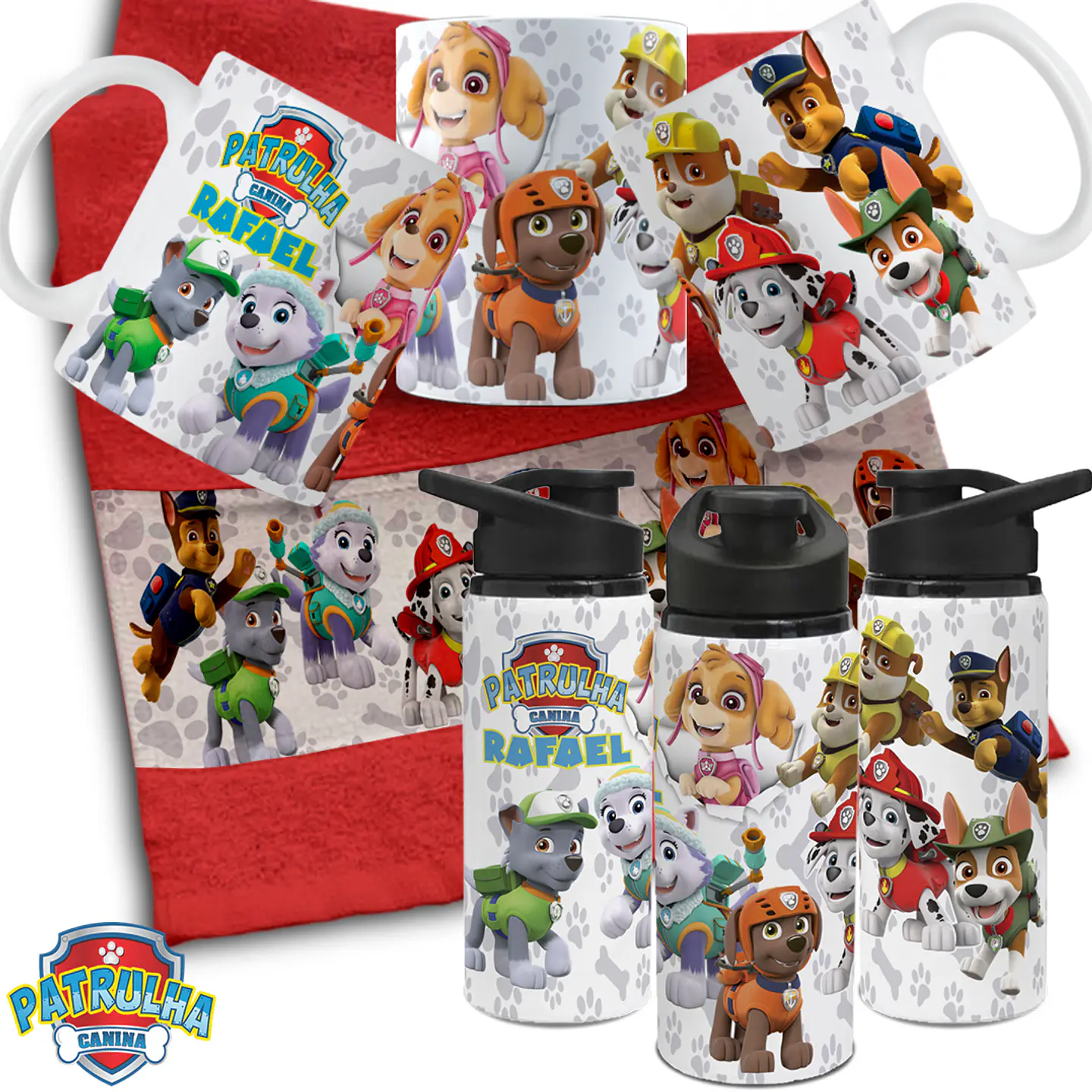 27 Artes Para Personalização Caneca, Toalhinha e Garrafinha Escolares Personagens 2024 Arquivo em Editável  16